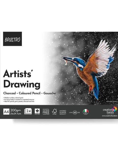 Brustro Sketch Book Pad A4, 24 Sheets, 200GSM