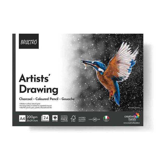 Brustro Sketch Book Pad A4, 24 Sheets, 200GSM