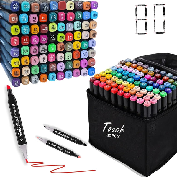 Touch Cool Alcohol Marker Sets 80 Colours