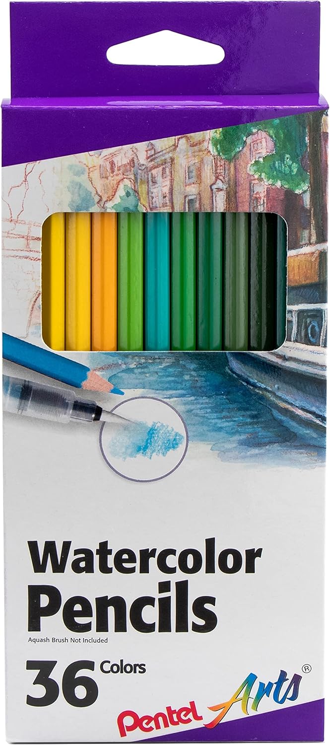 Pentel Watercolour Pencils Set of 36