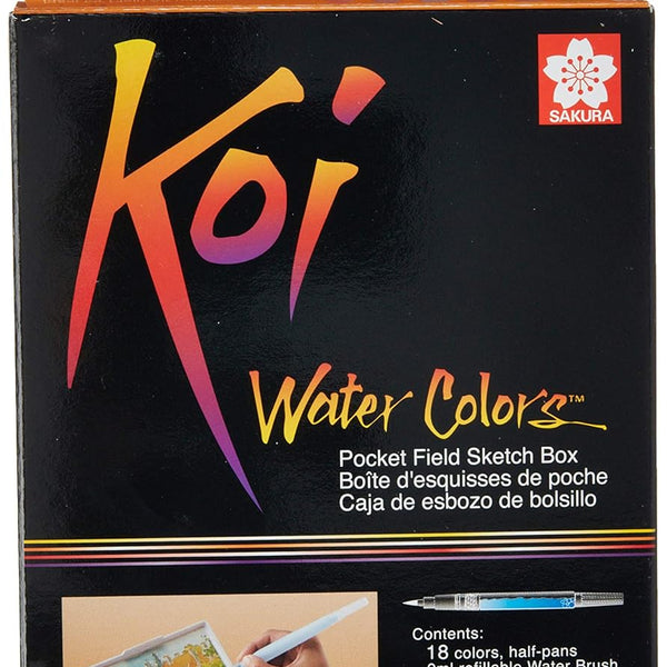 SK Koi Watercolour Cakes Half Pan Set of 18
