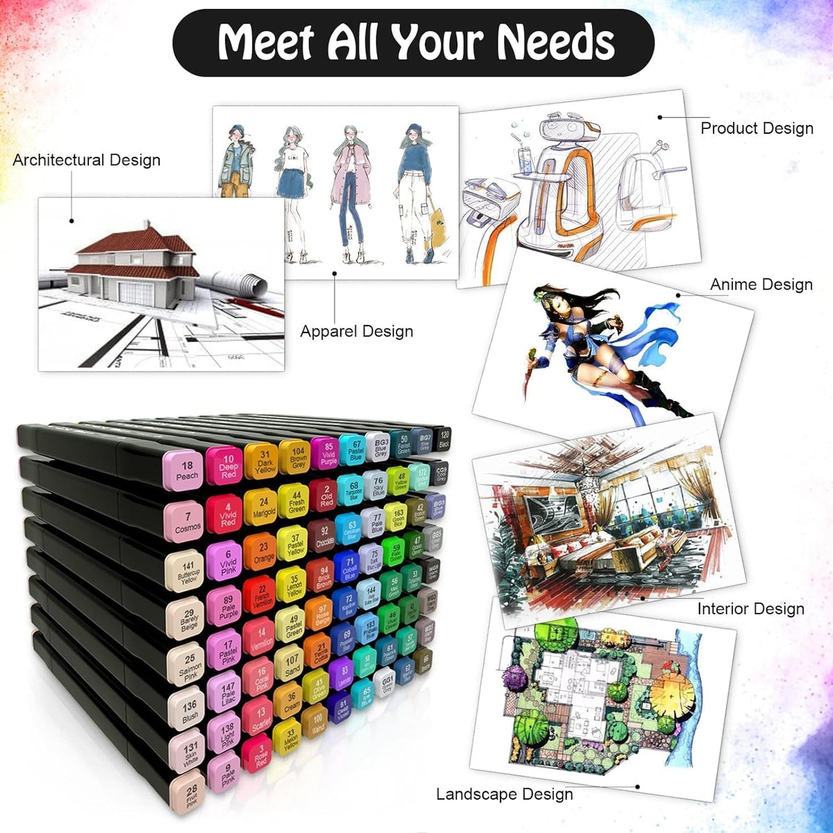 Touch Cool Alcohol Marker Sets 80 Colours
