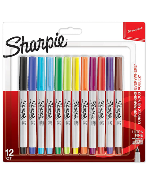 Sharpie Permanent Marker Ultra Fine Set of 12
