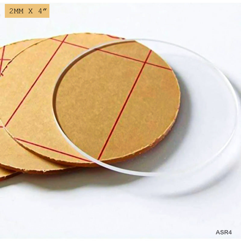 Fibre Glass Sheets Transparent Circle 4 inches