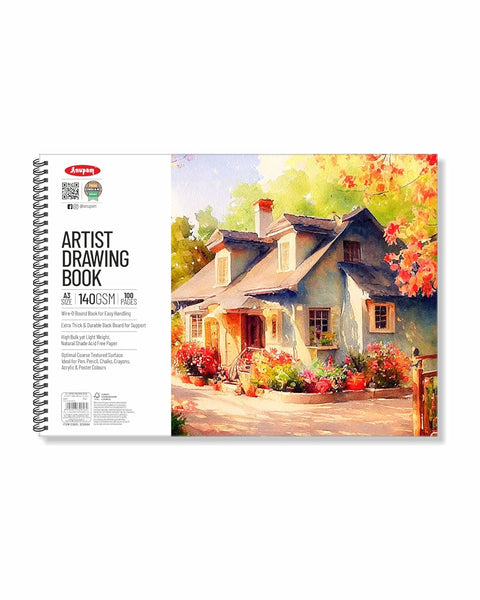 Anupam Sketch Book Spiral A3, 100 Pages, 140GSM