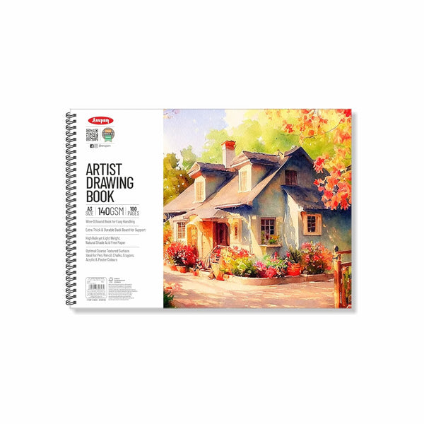 Anupam Sketch Book Spiral A3, 100 Pages, 140GSM