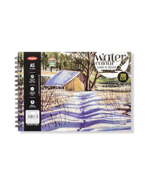 Anupam Watercolour Book Wire-O A5, 300 GSM, 12 Sheets
