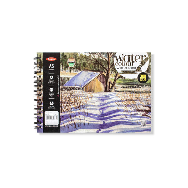 Anupam Watercolour Book Wire-O A5, 300 GSM, 12 Sheets