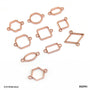 BBZRG Bezels MixShapes RoseGold 10pc