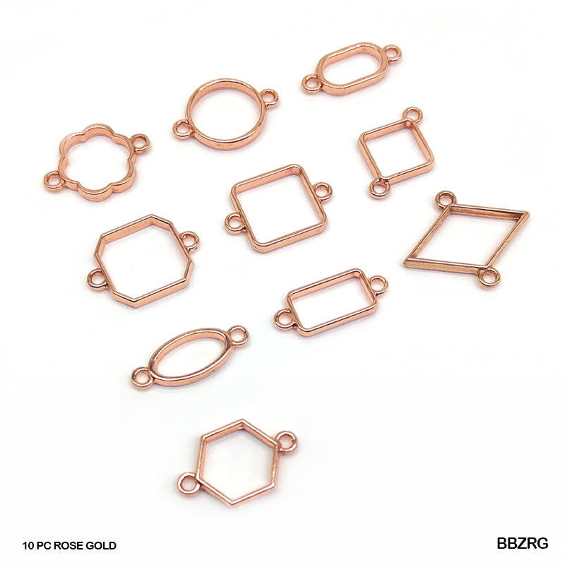 BBZRG Bezels MixShapes RoseGold 10pc