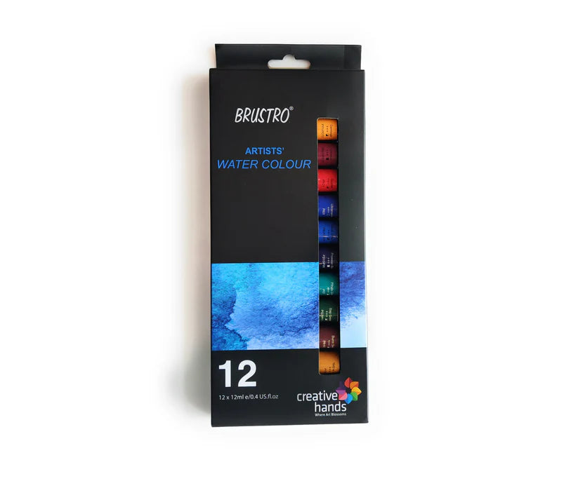 Brustro Watercolour Tubes Set 12 Shades 12 ml
