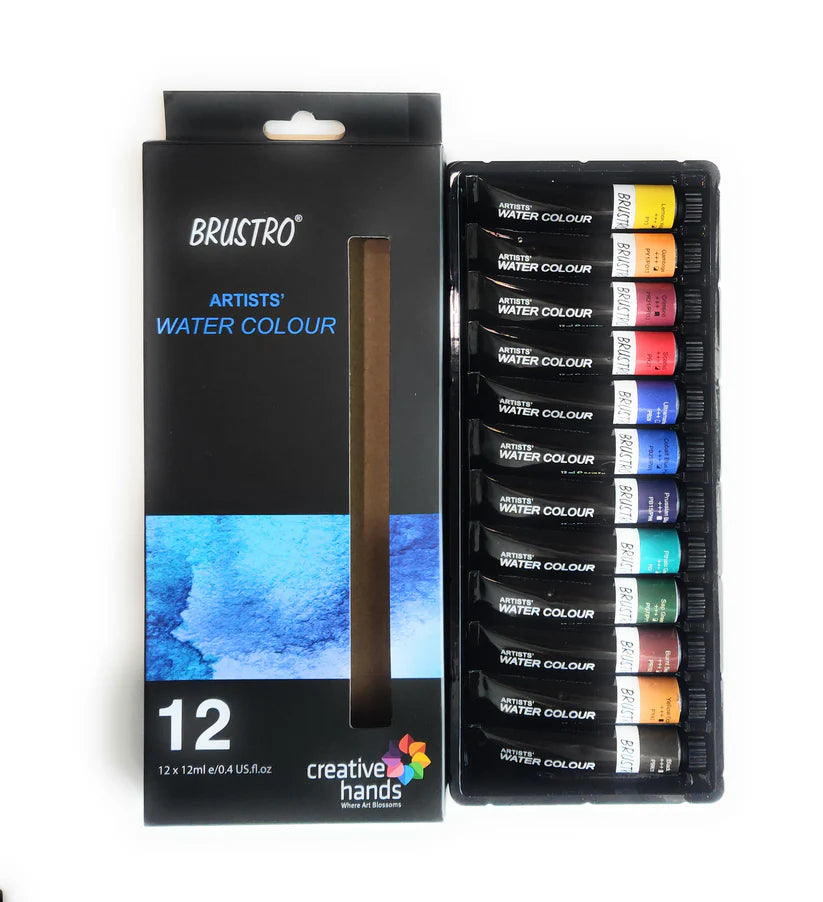 Brustro Watercolour Tubes Set 12 Shades 12 ml