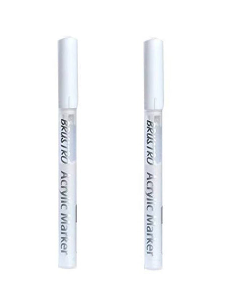 Brustro Acrylic Markers White Bold