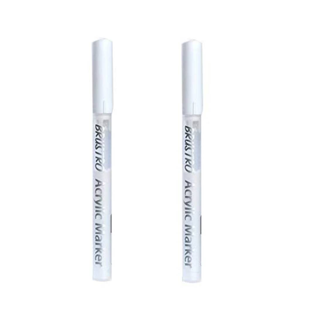 Brustro Acrylic Markers White Bold