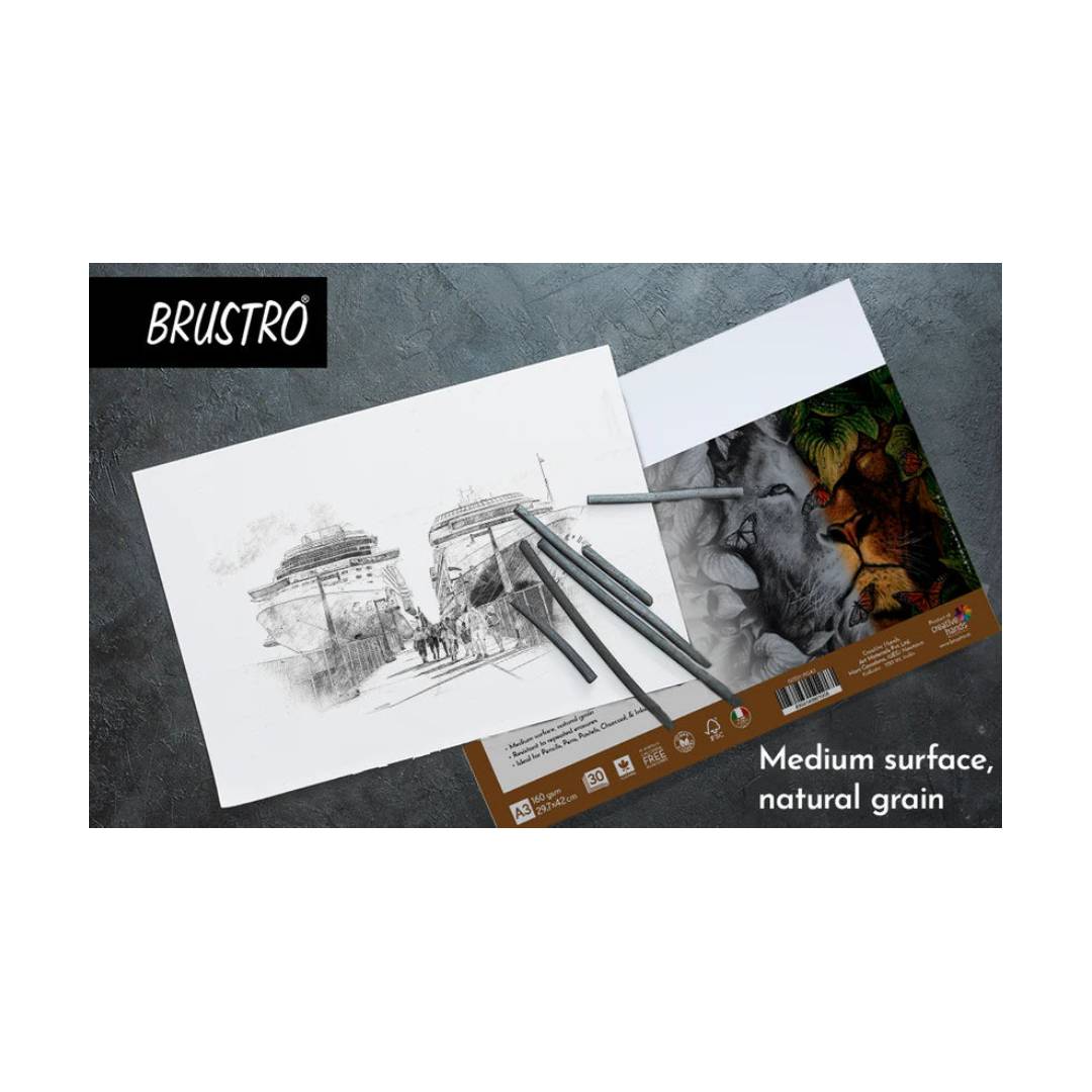Brustro Sketching Papers Loose Sheet Pack A3