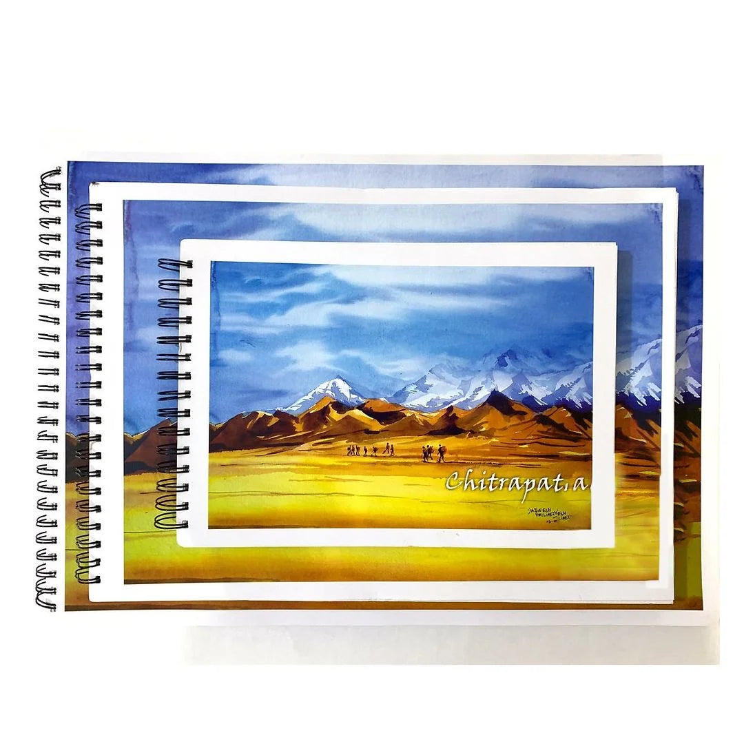 Chitrapat Watercolour Book White Pad A3, 25 Sheets 440 GSM