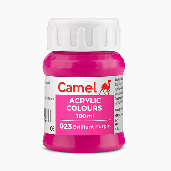 Camel Acrylic Paint Brilliant Purple 100ml, Ultra range