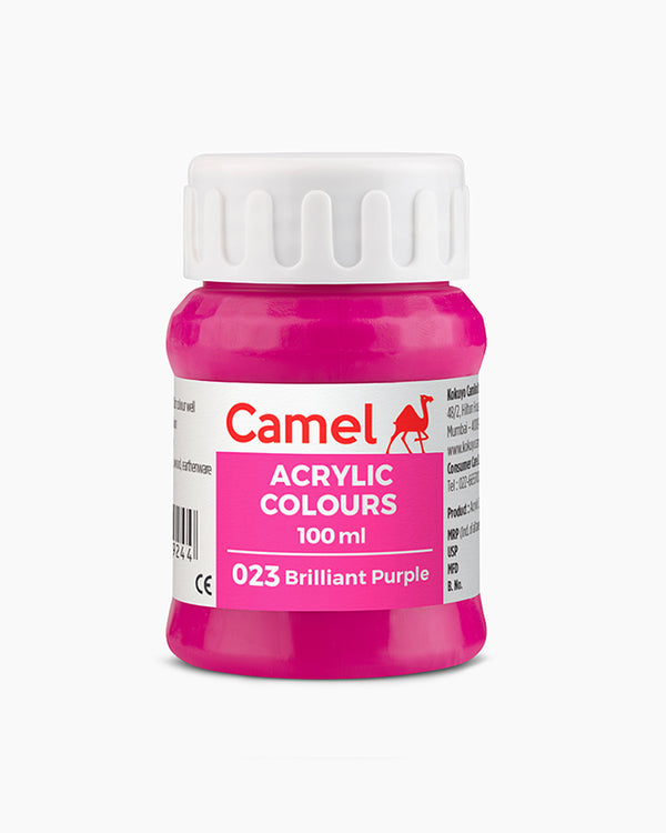 Camel Acrylic Paint Brilliant Purple 100ml, Ultra range