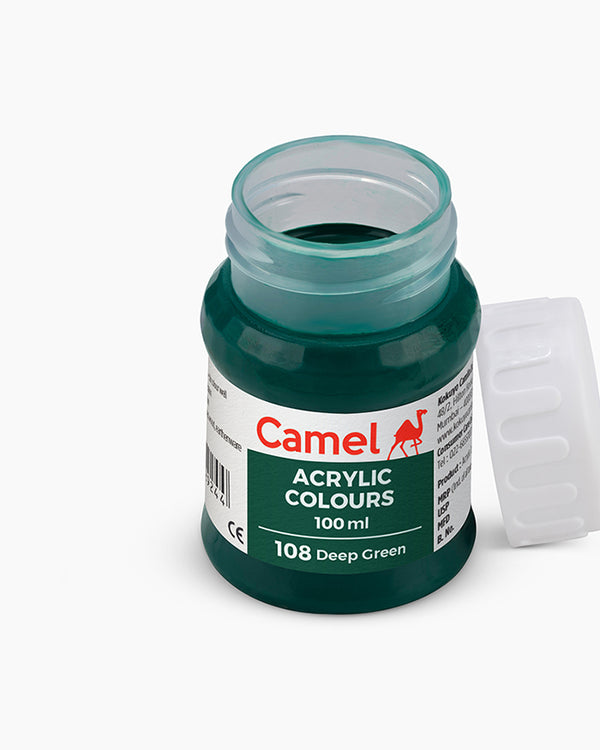 Camel Acrylic Paint Deep Green 100ml, Ultra Range