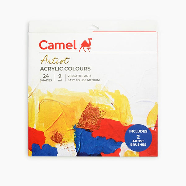 Camel Artist Acrylic Colour 9ml Tubes Set of 24 Shades