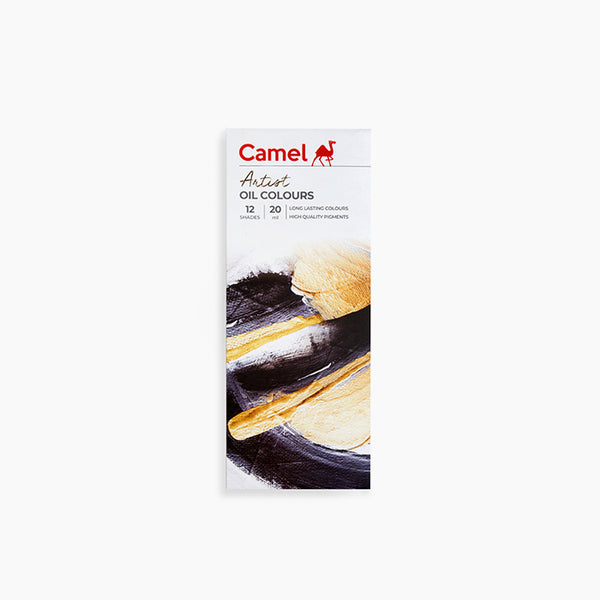 Camel Artist Oil Colours Assorted pack of 12 shades in 20ml