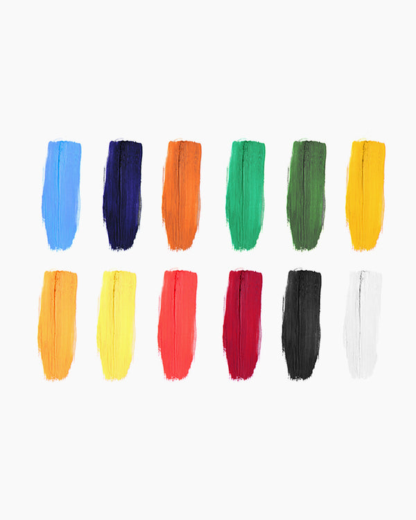 Camel Artist Oil Colours Assorted pack of 12 shades in 20ml
