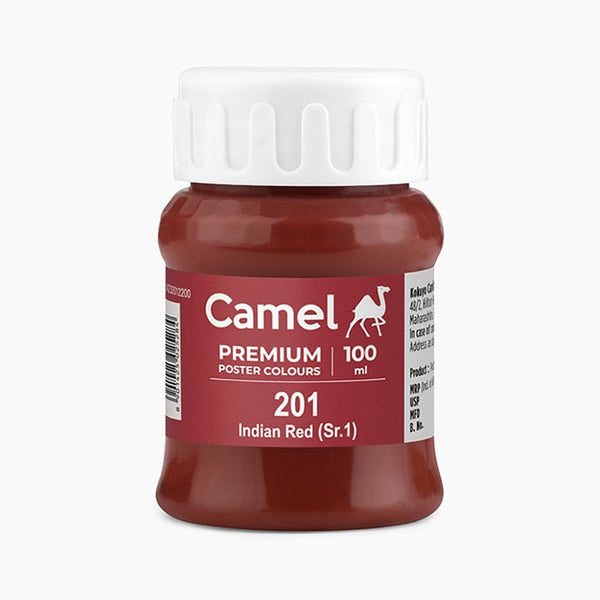 Camel Premium Poster Colour Indian Red 100ml