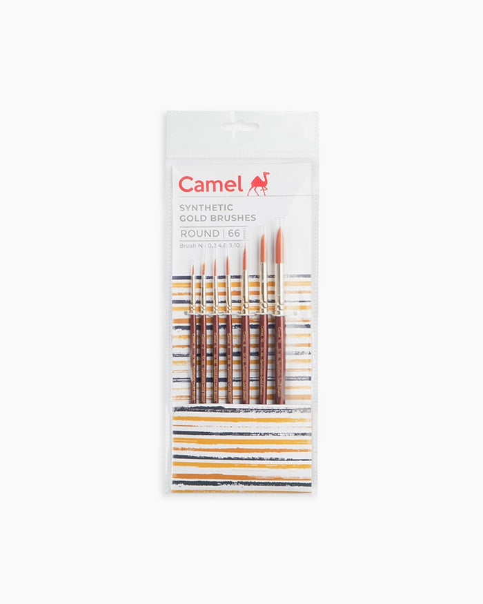 Camel Sr66, Round brush set of 7 Short Handle