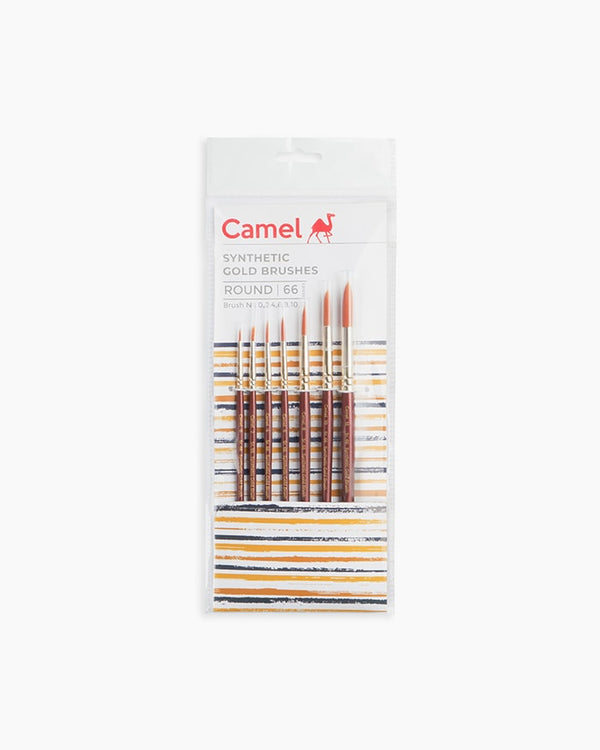 Camel Sr66, Round brush set of 7 Short Handle