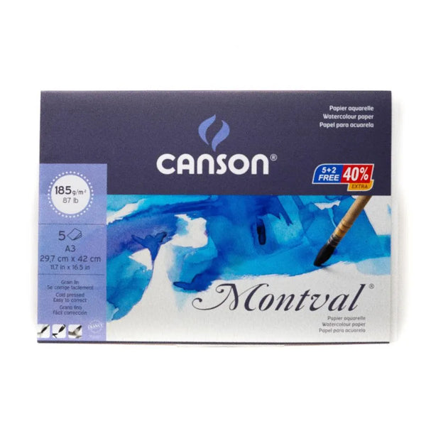 Canson Watercolour Sheets A5, 20 Sheets, 185gsm