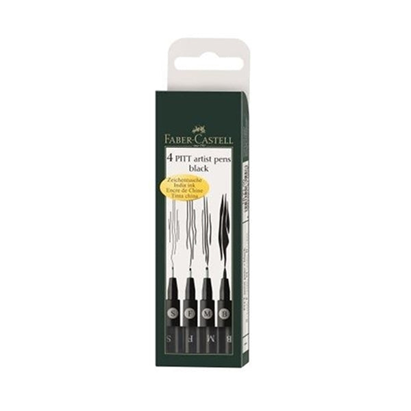 Faber Castell Drawing Pen Set 4 Shades, 1.5mm
