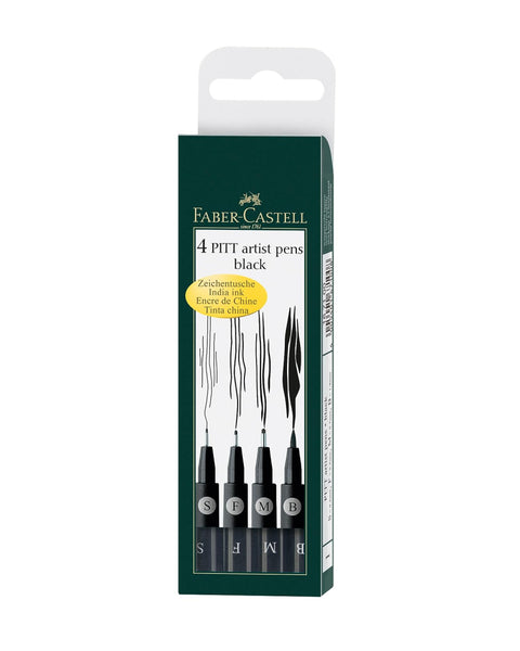 Faber Castell Drawing Pen Set 4 Sizes