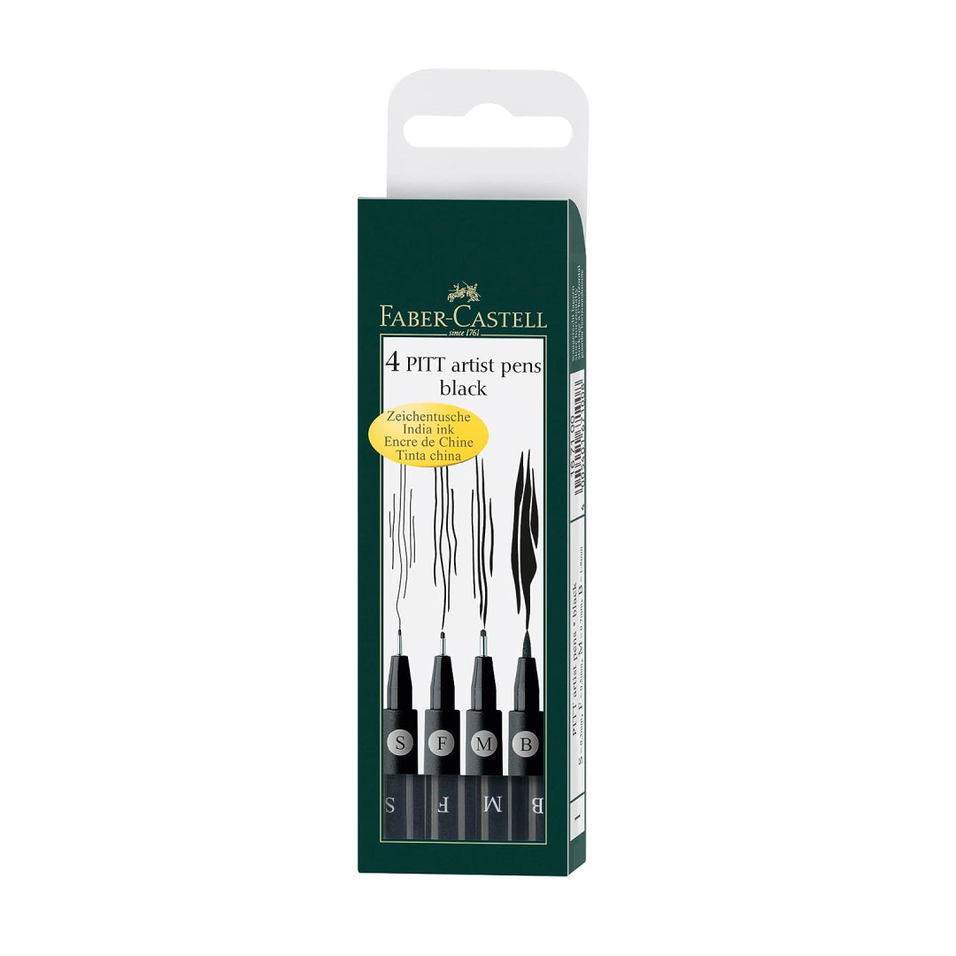 Faber Castell Drawing Pen Set 4 Sizes