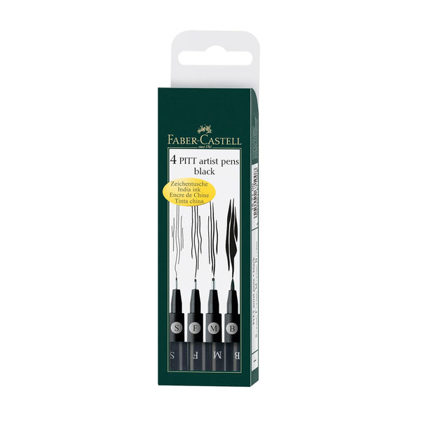 Faber Castell Drawing Pen Set 4 Sizes