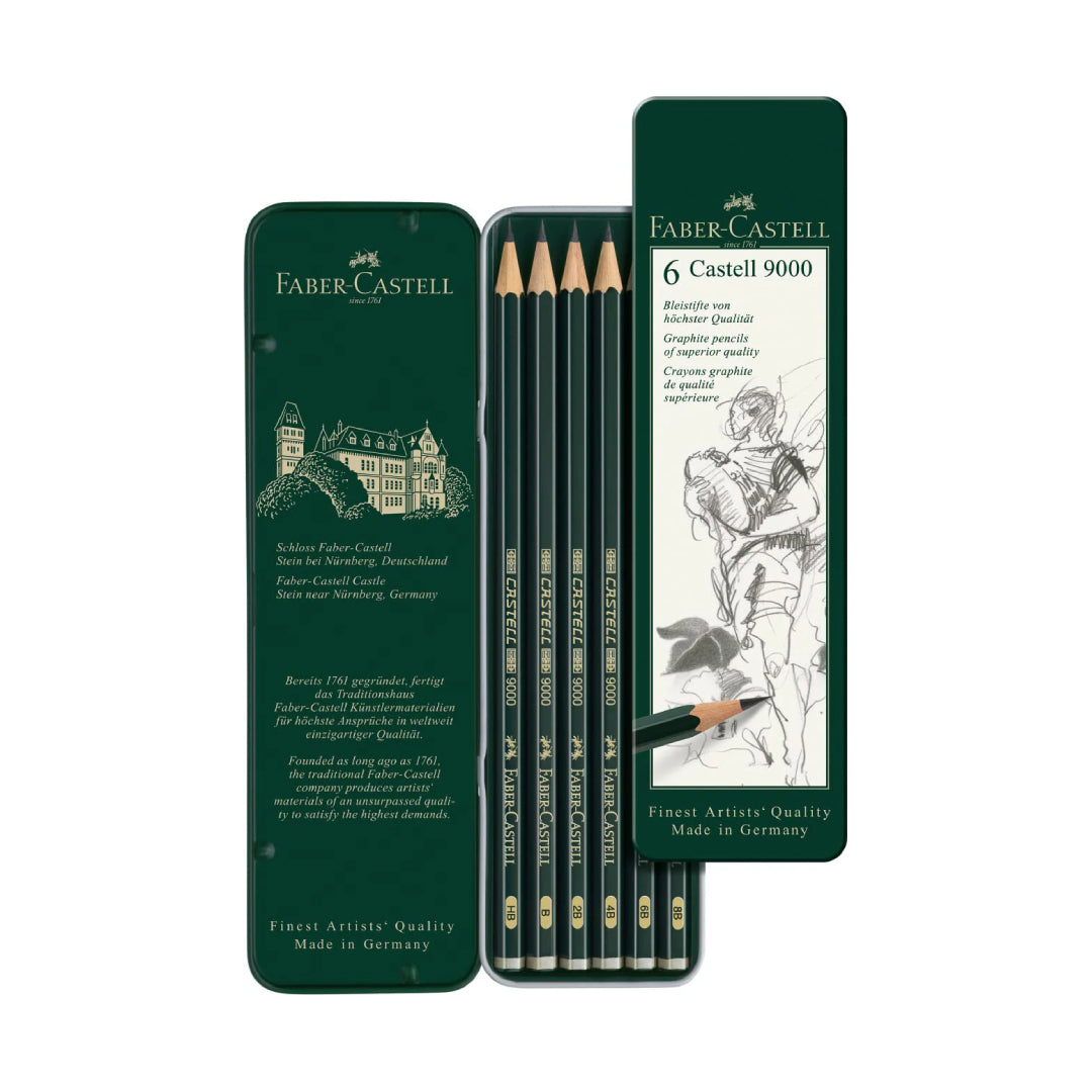 Faber Castell Graphites Black Graphite Pencils Set of 6