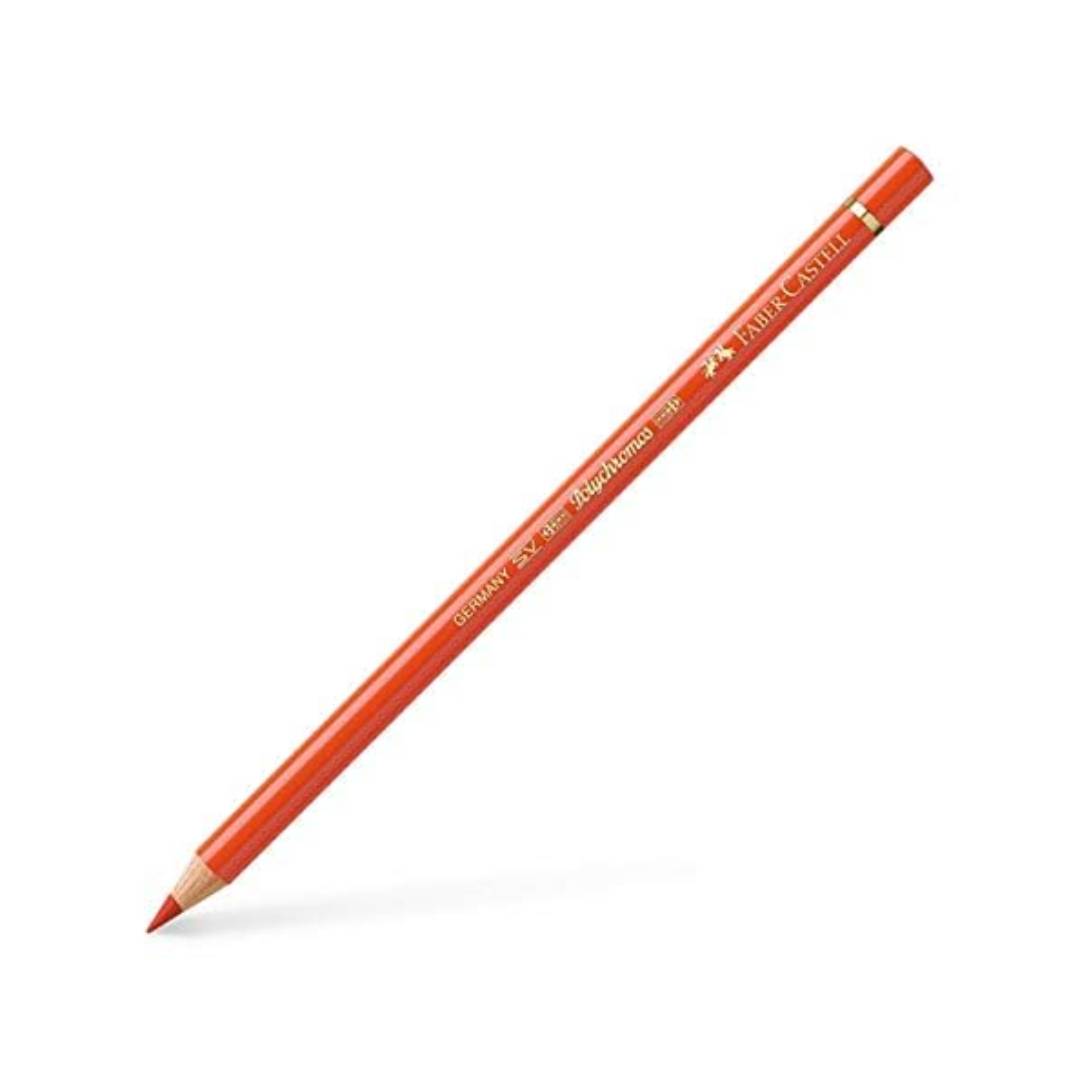 Faber Castell Polychromos Colour Pencils Dark Cadmium Orange