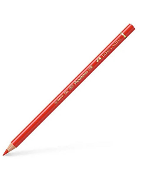 Faber Castell Polychromos Colour Pencils Light Cadmium Red