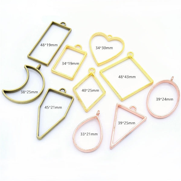 GSMRG Bezels MixShapes RoseGold 10pc