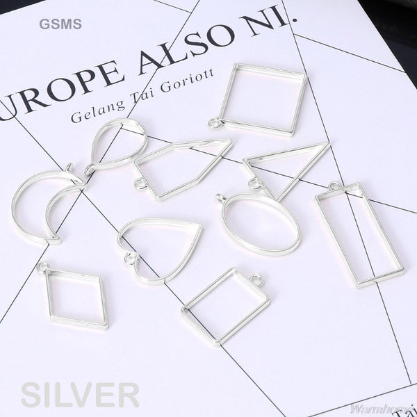 GSMS Bezels MixShapes Silver 10pc