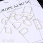 GSMS Bezels MixShapes Silver 10pc