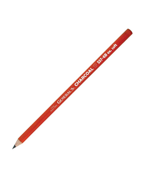 Generals Black Charcoal Pencils 6B
