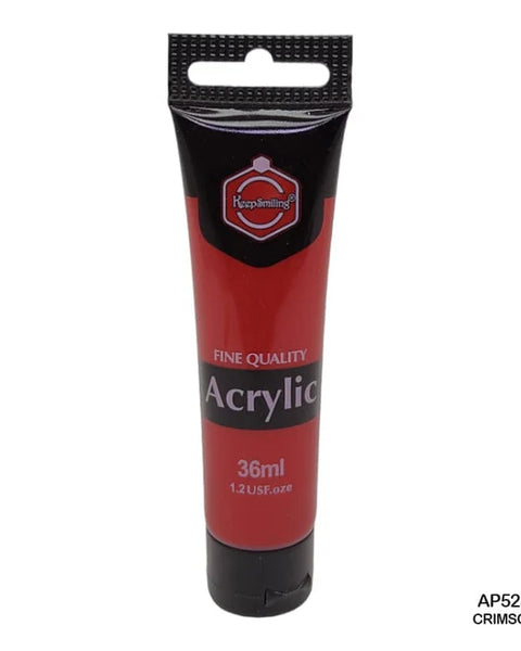 Keep Smiling Acrylic Colour Crimson 36ml