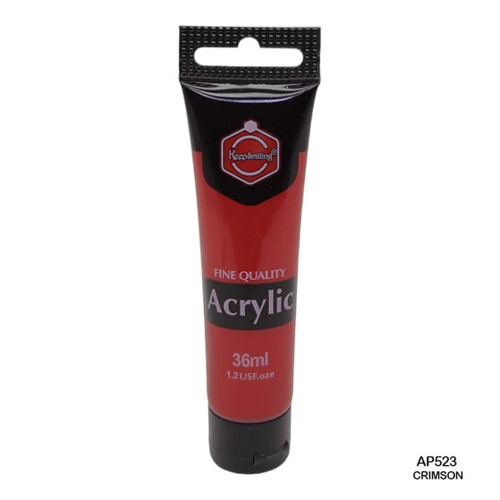 Keep Smiling Acrylic Colour Crimson 36ml
