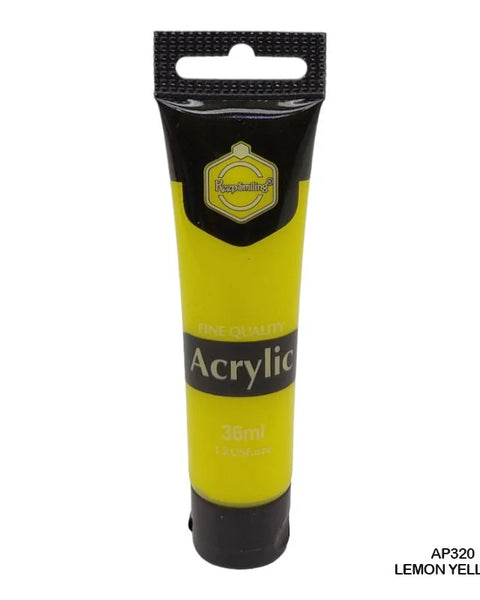 Keep Smiling Acrylic Colour Lemon Yellow 36ml