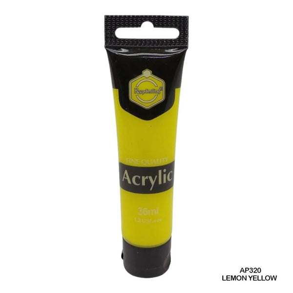Keep Smiling Acrylic Colour Lemon Yellow 36ml