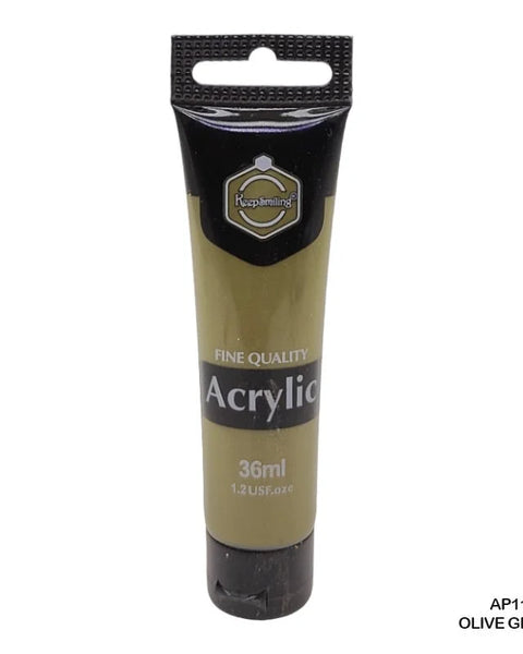 Keep Smiling Acrylic Colour Olive Green 36ml