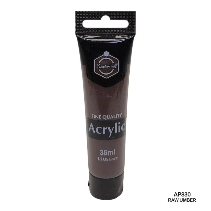 Keep Smiling Acrylic Colour Raw Umber 36ml