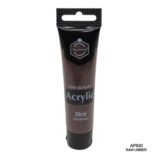 Keep Smiling Acrylic Colour Raw Umber 36ml