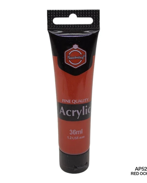 Keep Smiling Acrylic Colour Red Ochre 36ml
