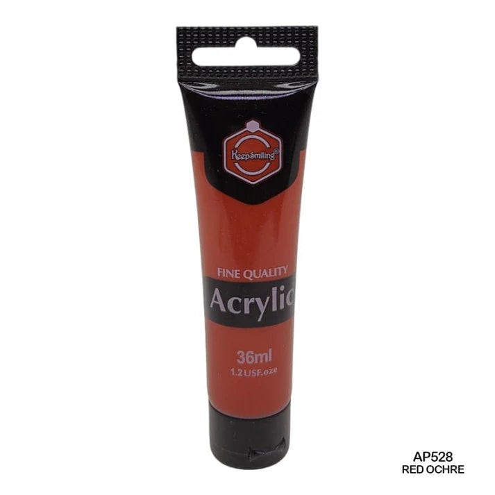 Keep Smiling Acrylic Colour Red Ochre 36ml